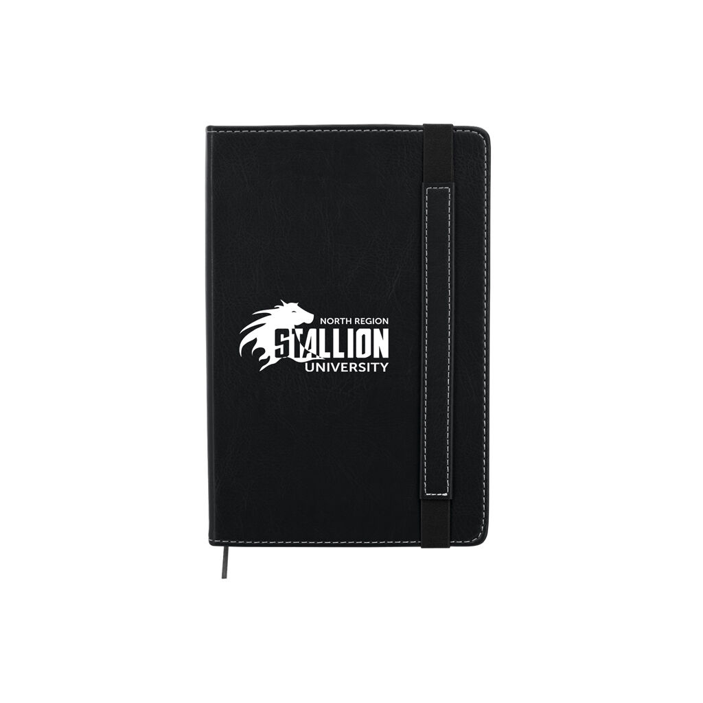 Custom Branded Charlotte Journal Notebook - Black