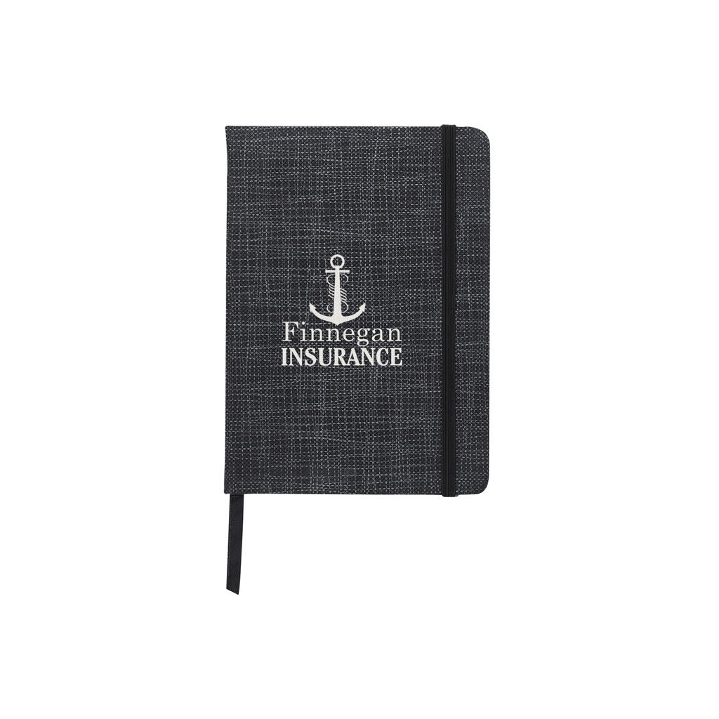 Custom Branded Crosshatch Journal - Purple