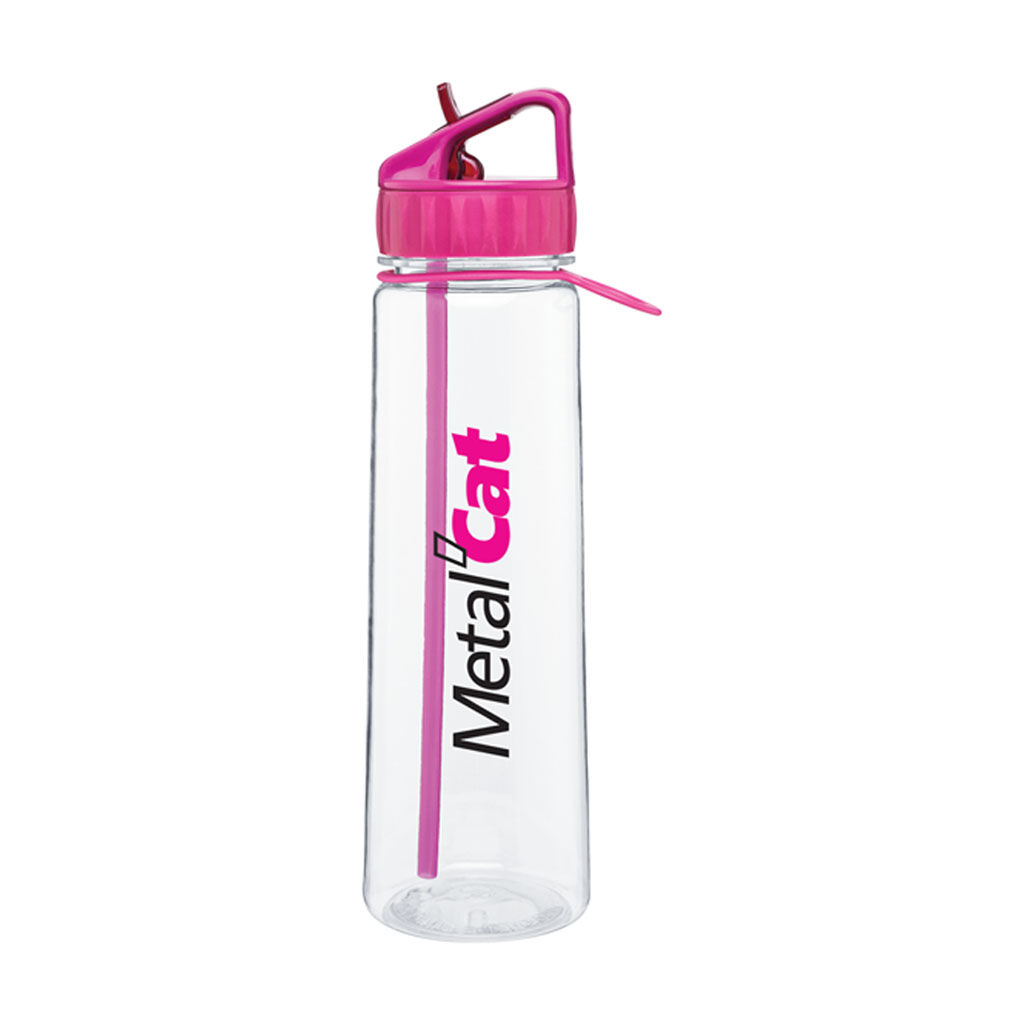 Branded 30 oz h2go Angle Fuchsia