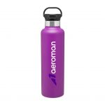 Branded 24 oz h2go Ascent Matte Grape