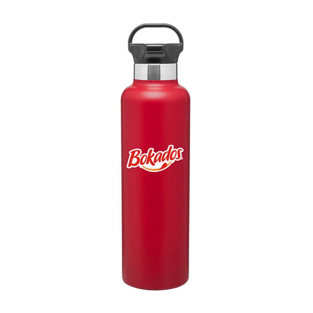 Branded 24 oz h2go Ascent Matte Red