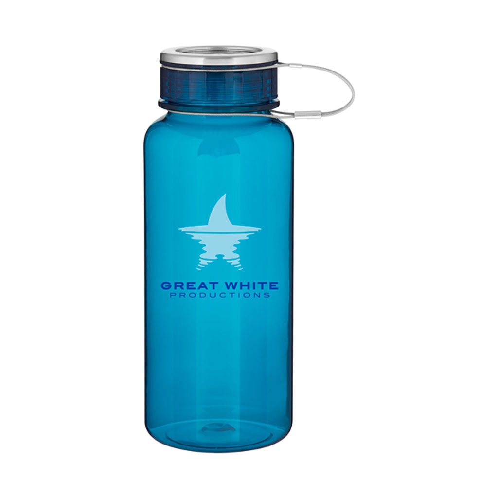 Custom Branded 33.8 oz h2go Canter - Aqua