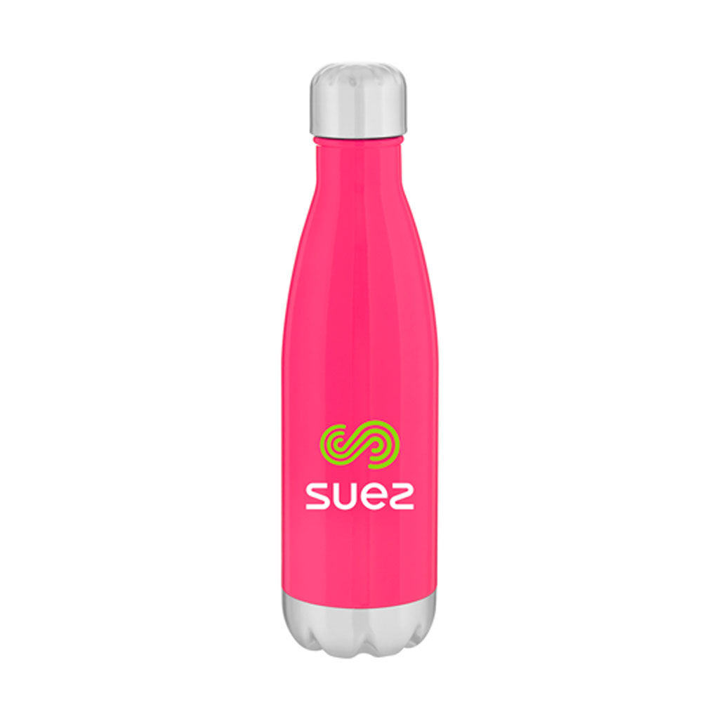 Custom Branded 26 oz h2go Force - Neon Pink