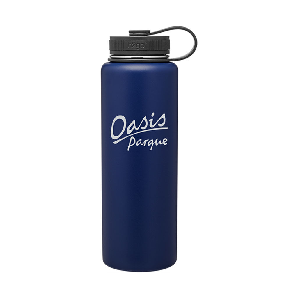 Branded 40 oz h2go Venture Matte Navy