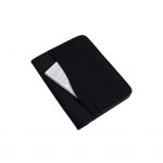 Branded Large Microfiber Portfolio Black