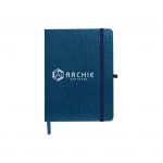 Custom Branded Metallic Journal Notebook - Blue