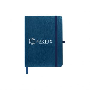 Branded Metallic Journal Notebook Blue
