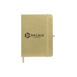 Branded Metallic Journal Notebook Gold