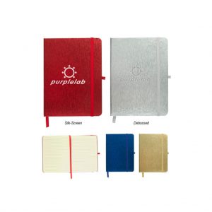 Branded Metallic Journal Notebook Red
