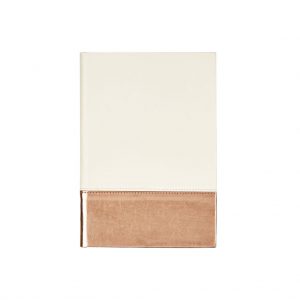 Branded Metallic Two-Tone Journal WhiteSilver