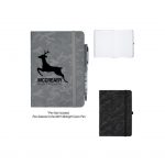 Custom Branded Midnight Camo Journal - Silver