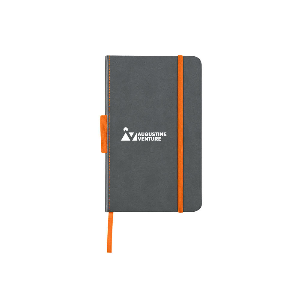 Custom Branded Pemberly Notebook - GrayOrange