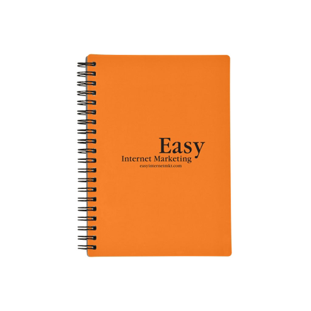 Custom Branded Rubbery Spiral Notebook