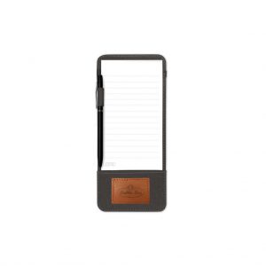 Branded Siena Jot Pad with Pen Black