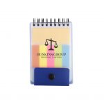 Branded Spiral Jotter with Adhesive Notes and Flags Blue