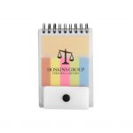 Custom Branded Spiral Jotter with Adhesive Notes and Flags