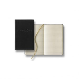 Branded Tucson Slim Medium Ivory Journal Black