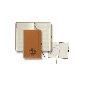 Branded Tucson Tabbed Medium Ivory Journal Beige