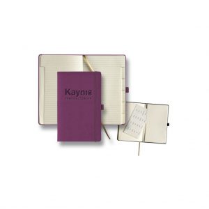 Branded Tucson Tabbed Medium Ivory Journal Purple