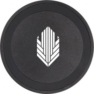 Branded Quake Wireless Charging Pad Black on Black