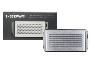 Branded Shockwave Speaker + 5200mAh Charger Silver