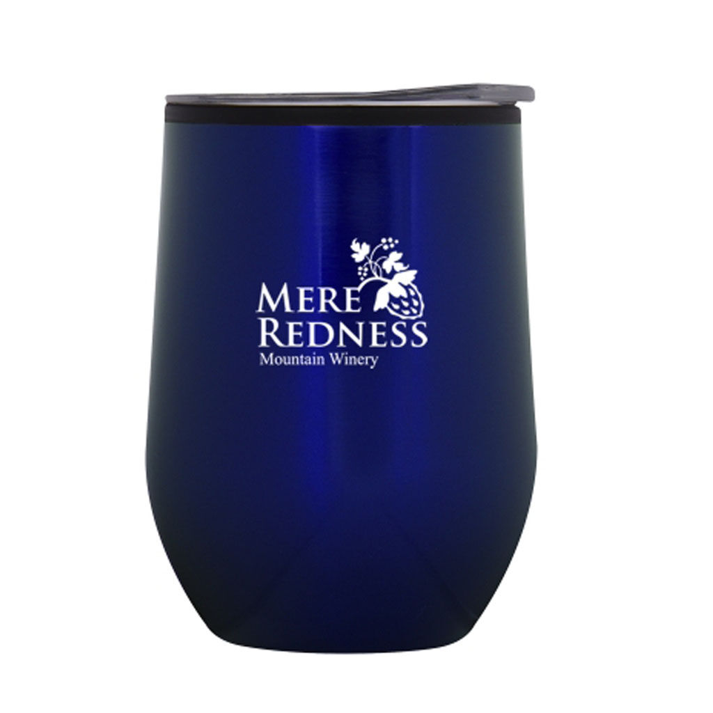 Branded 12 oz Napa Stemless Wine Cup Blue