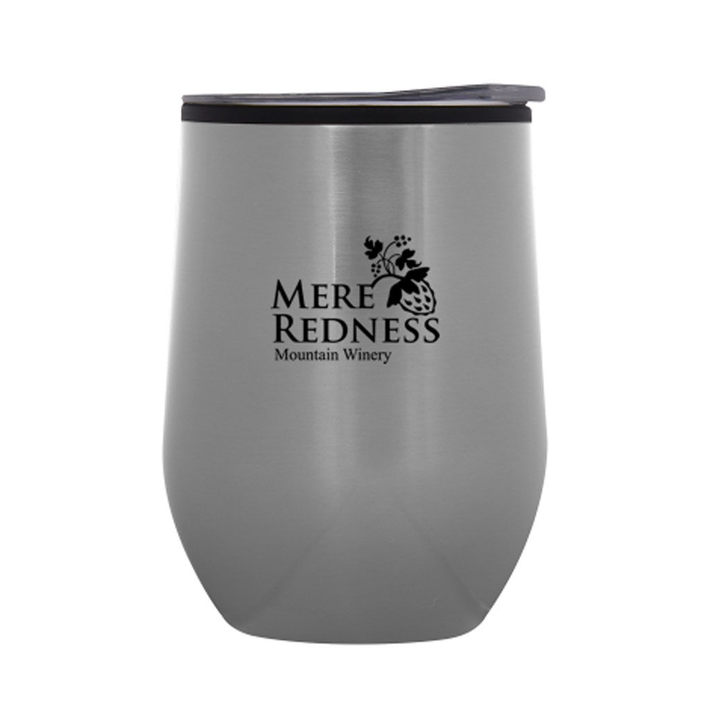 Branded 12 oz Napa Stemless Wine Cup Silver