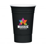 Custom Branded 16 oz Party Cup - Black