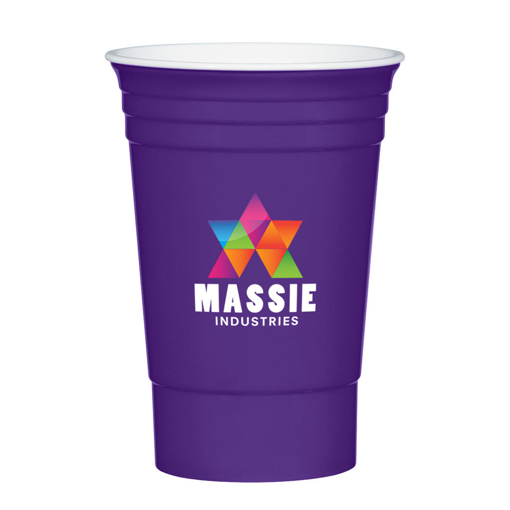 Custom Branded 16 oz Party Cup - Purple