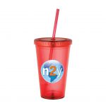 Custom Branded 16 oz Sedici Tumbler - Red