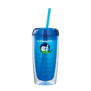 Branded 16 oz Vortex Tumbler Blue