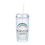 Branded 16 oz Vortex Tumbler Clear