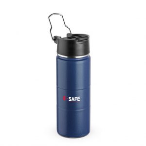 Branded 19 oz Basecamp Mount Hood Stainless Water Bottle Blue