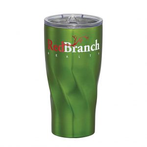 Branded 20 oz Hugo Copper Vacuum Insulated Tumbler Lime