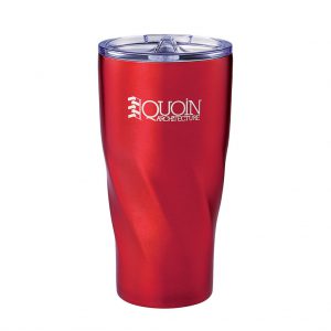 Branded 20 oz Hugo Copper Vacuum Insulated Tumbler Red