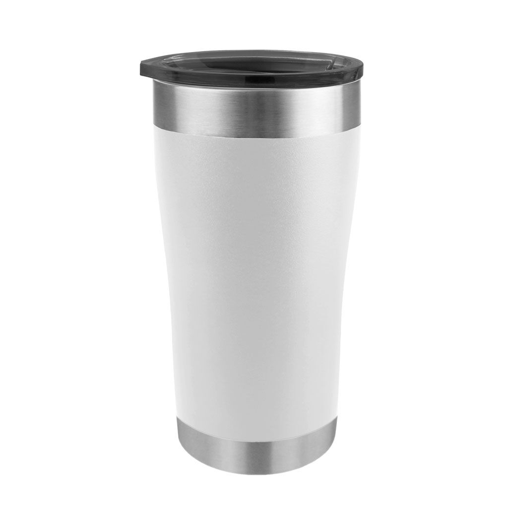 Branded 20 oz Tempercraft Tumbler White