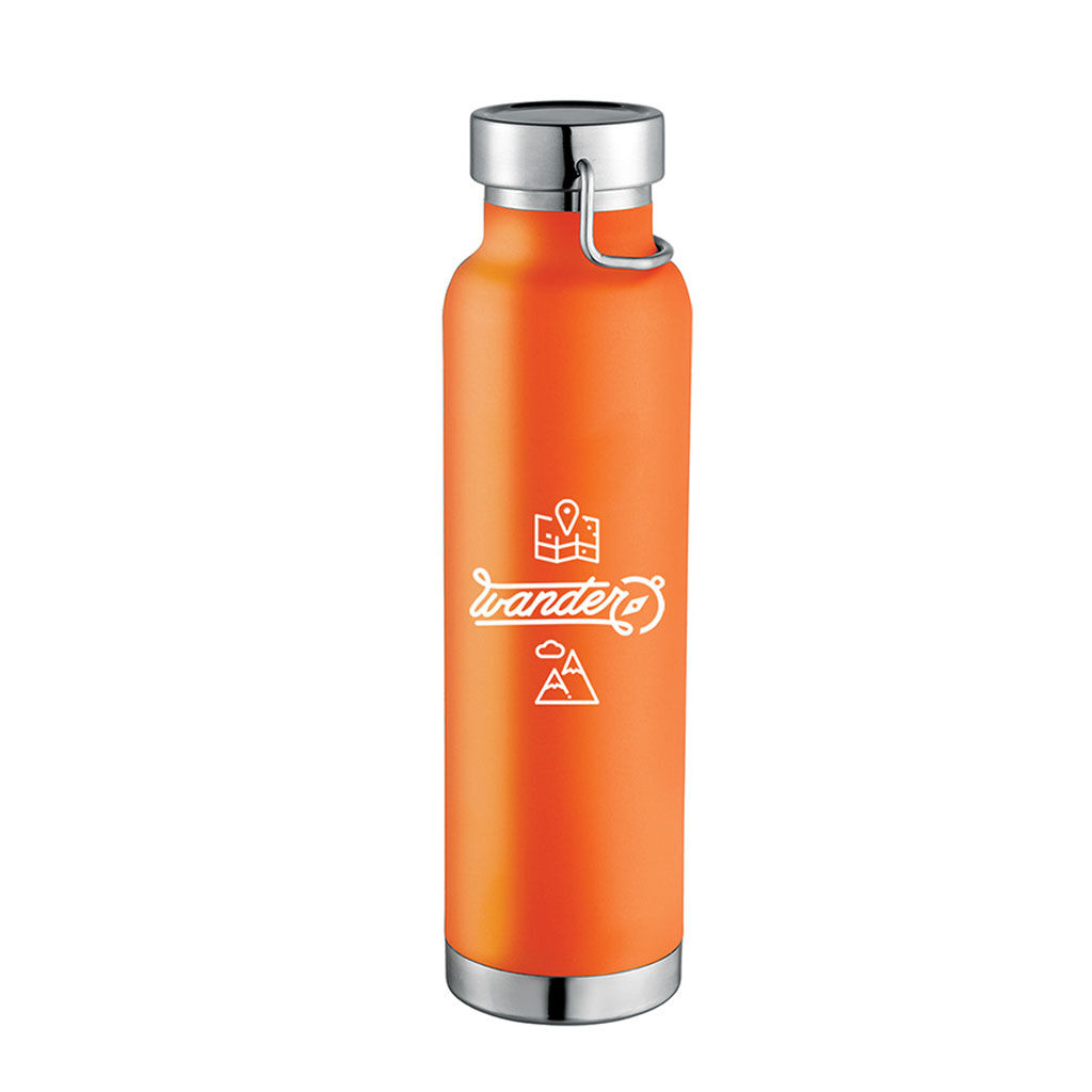 Custom Branded 22 oz Thor Copper Vacuum Insulated Bottle - Orange