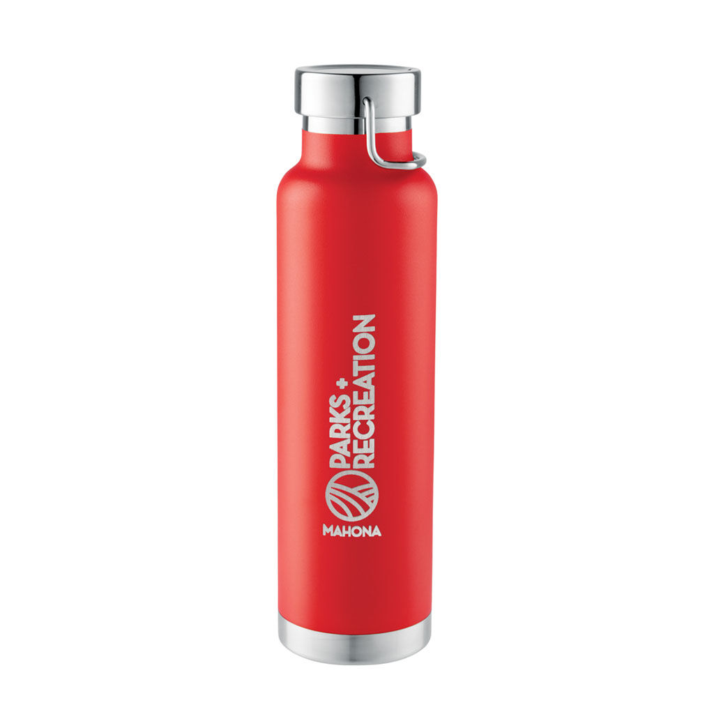 Custom Branded 22 oz Thor Copper Vacuum Insulated Bottle - Red