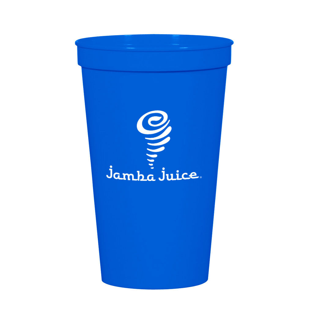 Custom Branded 22 oz Big Game Cup - Blue