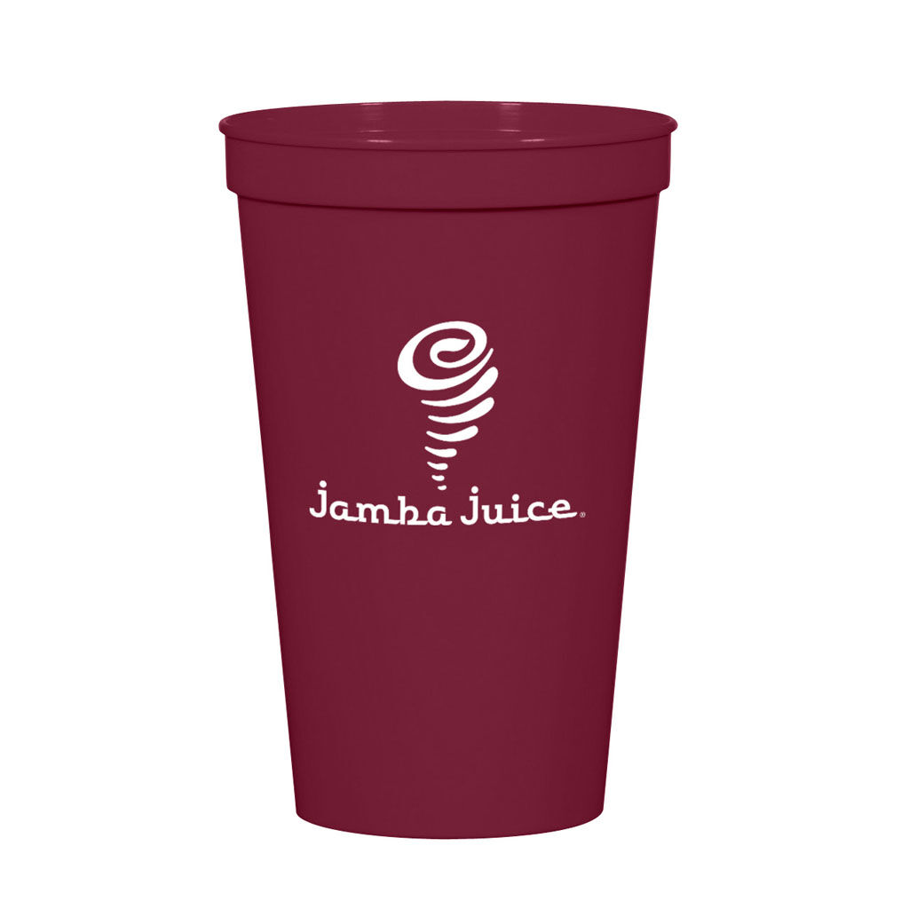 Custom Branded 22 oz Big Game Cup - Maroon