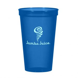 Branded 22 oz Big Game Cup Translucent Blue