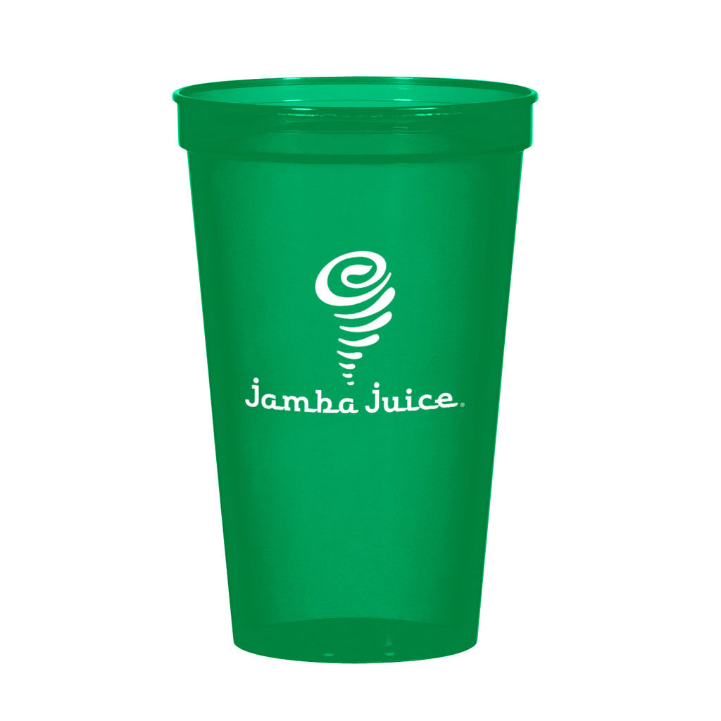 Custom Branded 22 oz Big Game Cup - Translucent Green