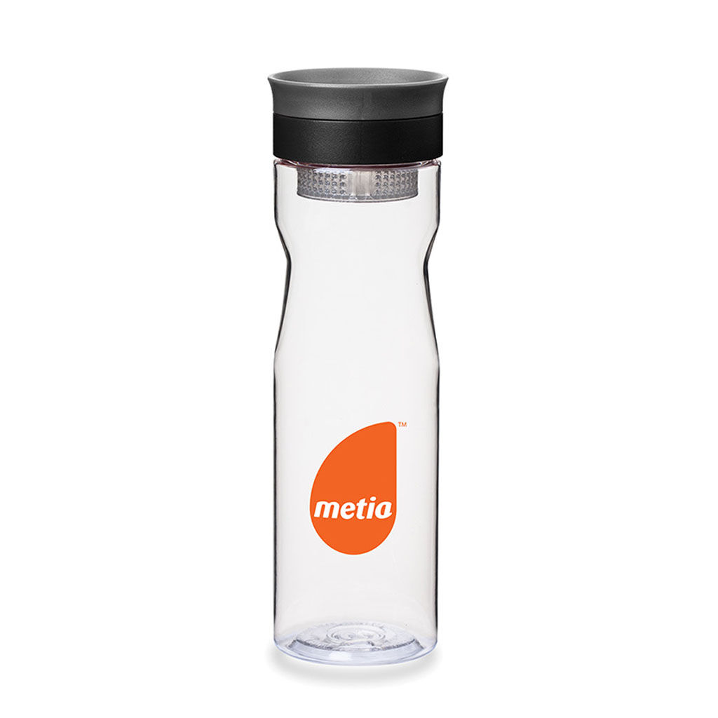 Branded 25 oz Infusion Water Bottle Black