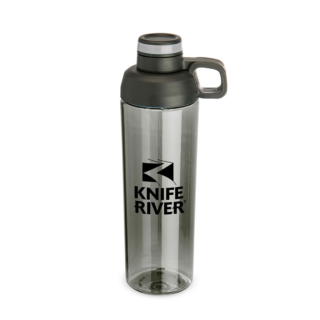 Custom Branded 30 oz Zuma Two-Opening Water Bottle - Gray