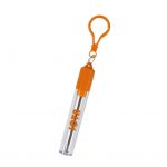 Custom Branded Collapsible Stainless Steel Straw Kit - Orange