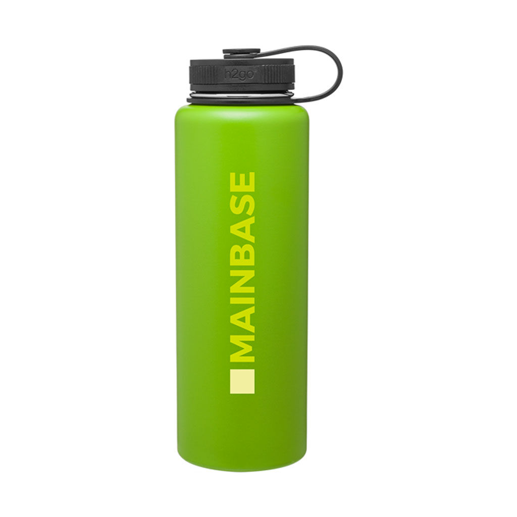 Branded 40 oz h2go Venture Matte Lime