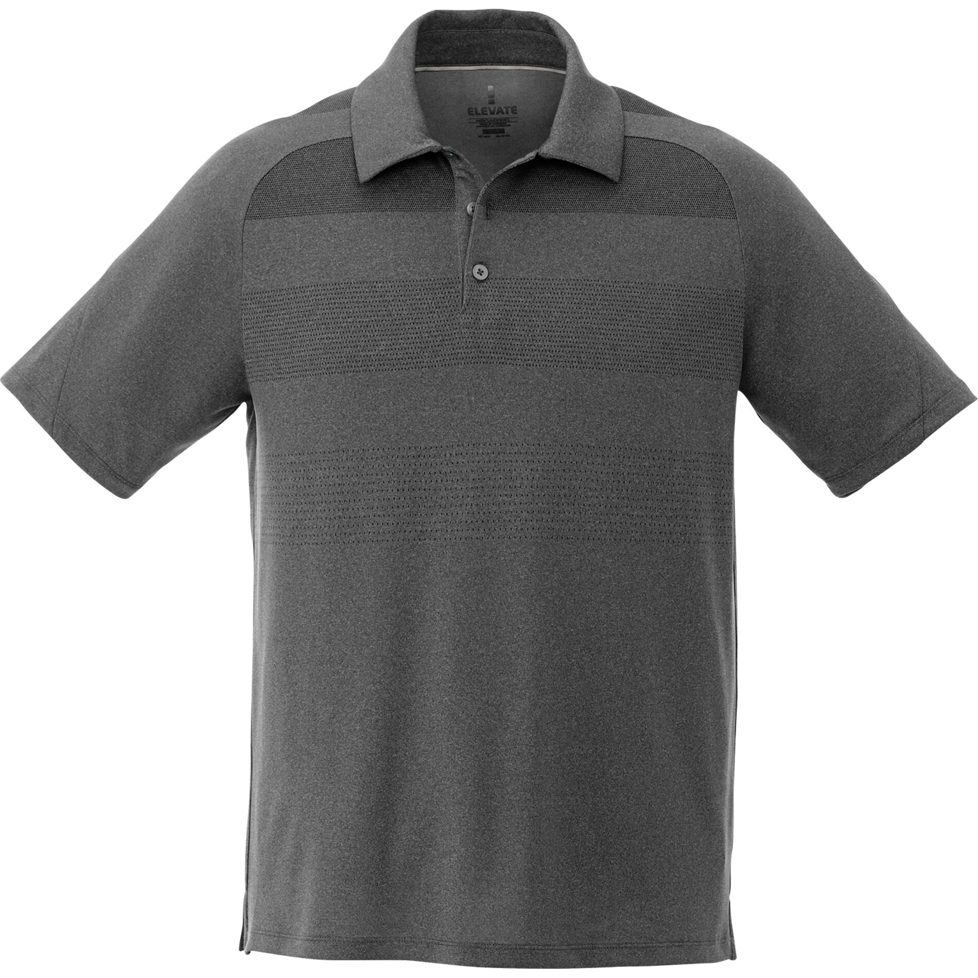 Branded Antero Short Sleeve Polo (Male) Heather Dark Charcoal