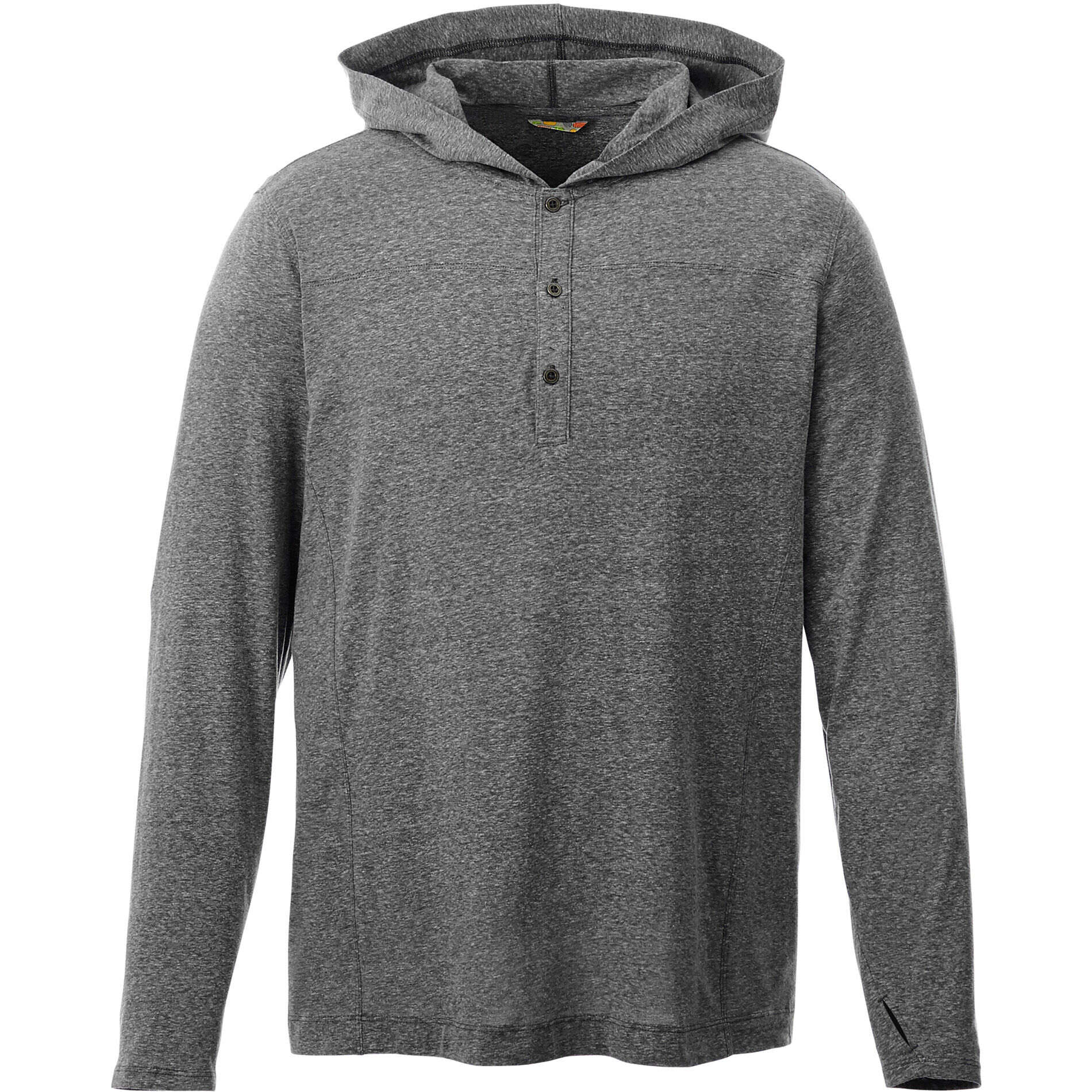 Custom Branded Ashland Knit Hoody - Heather Dark Charcoal