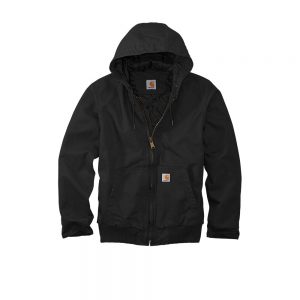 Branded Carhartt Washed Duck Active Jacket Black