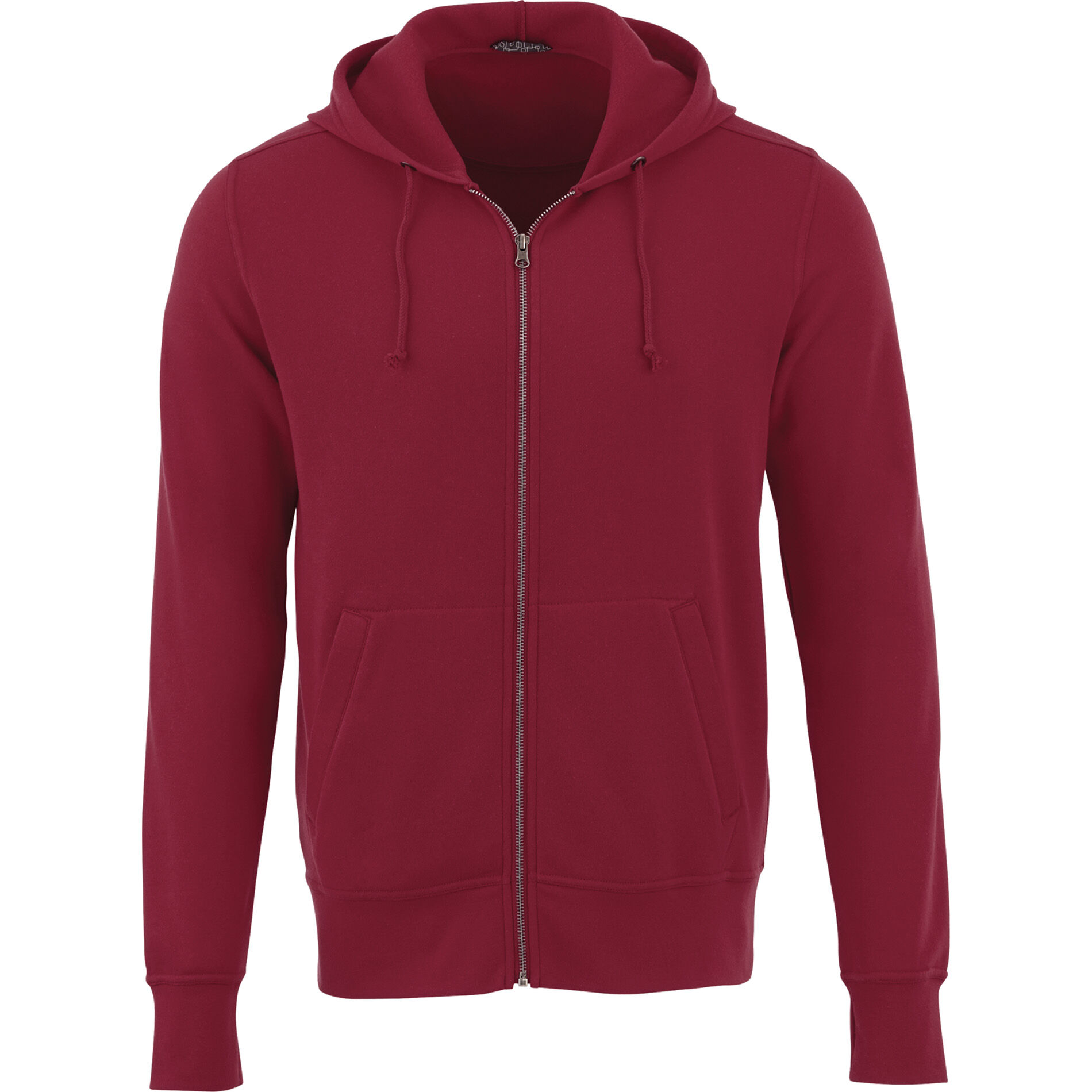 Custom Branded Cypress Fleece Zip Hoody (Male) - Maroon MA